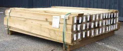 Plus Leimholzpfosten 128 cm 90 x 90 mm druckimprägniert Kopf gerundet