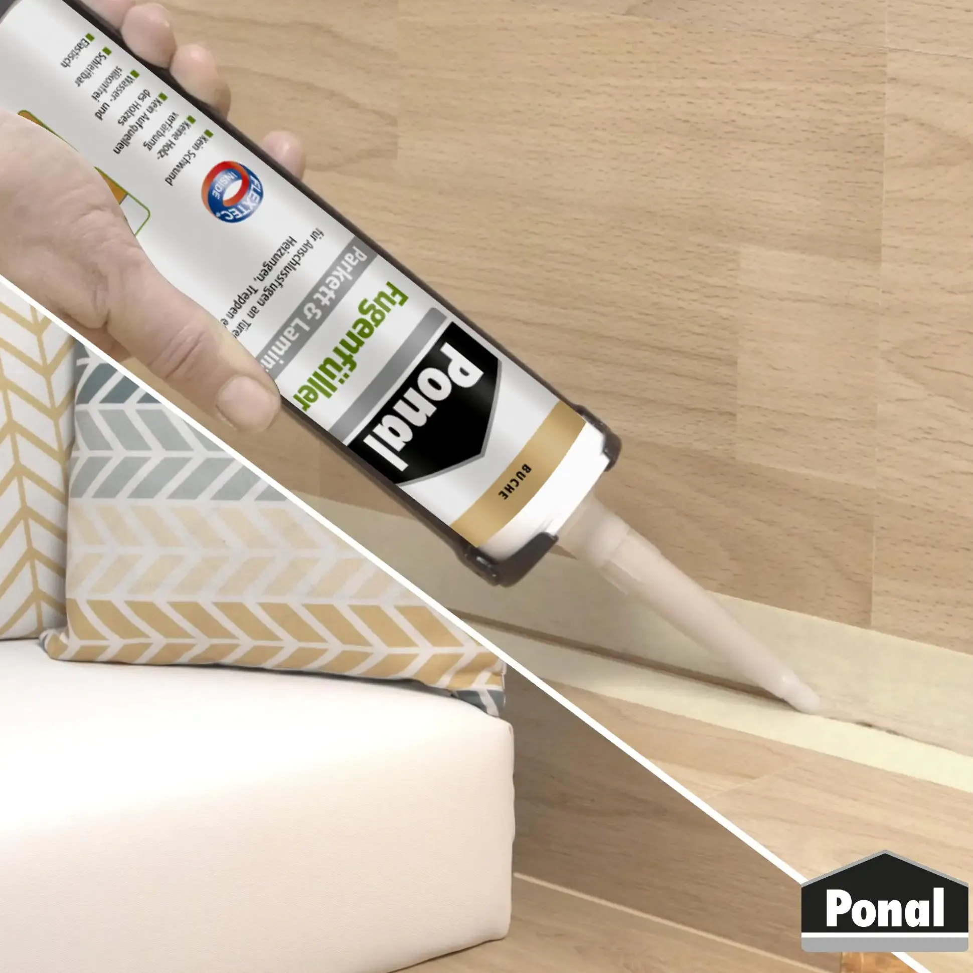 Ponal Fugenfüller Parkett & Laminat 280 ml Kartusche, Buche