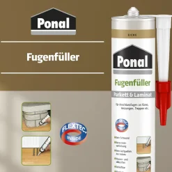 Ponal Fugenfüller Parkett & Laminat 280 ml Kartusche, Eiche