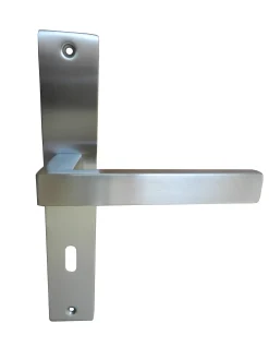 Primaster BB-Langschildgarnitur Edelstahl 23,5 x 4 cm eckiger Griff