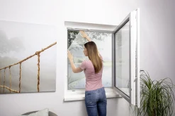 Primaster Fliegengitter Fenster 150 x 180 cm weiß kürzbar