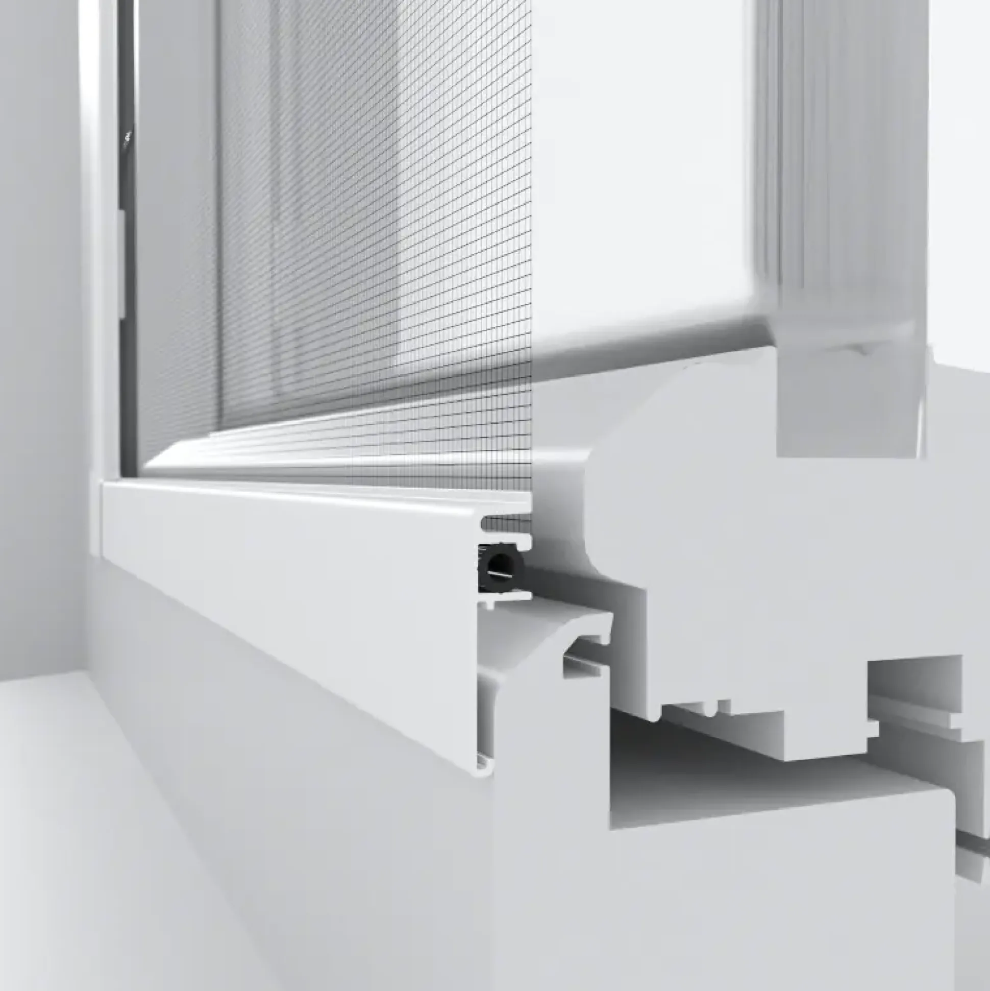 Primaster Fliegenschutz-Fenster slim 120 x 150 weiß