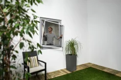 Primaster Fliegenschutz-Fenster slim 120 x 150 weiß