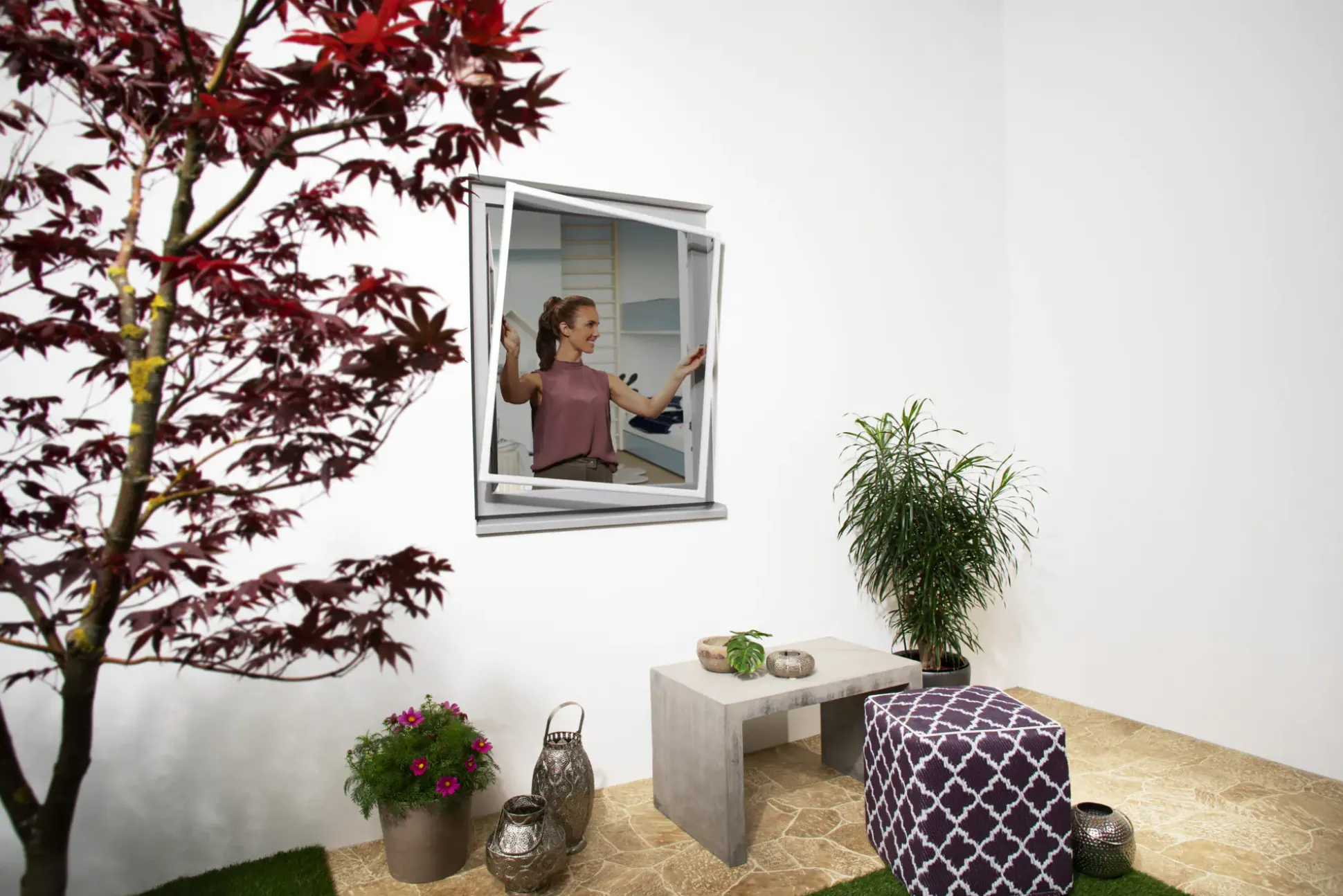 Primaster Fliegenschutz-Fenster 120 x 150 weiß