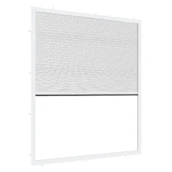 Primaster Fliegenschutz-Plissee 130 x 150 cm weiß/weiß kürzbar
