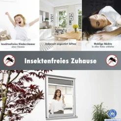 Primaster Fliegenschutz-Rollo 130 x 160 cm weiß kürzbar