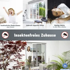 Primaster Fliegenschutz-Schiebetür 120 x 240 cm weiß/weiß kürzbar