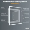 Primaster Fliegenschutz-Teleskopfenster 130 x 150 cm weiß/weiß kürzbar