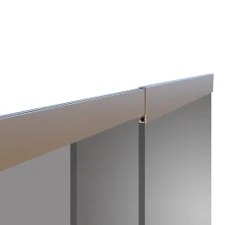 Primaster Fliegenschutz-Türvorhang Teleskop Alu 120 x 250 cm anthrazit