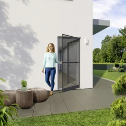 Primaster Fliegenschutz-Tür 100 x 210 cm anthrazit/anthrazit kürzbar
