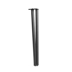 Primaster Tischbein Hairpin schwarz 10 x 80 cm