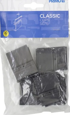 Primo Classic Clip schwarz 10 Stück