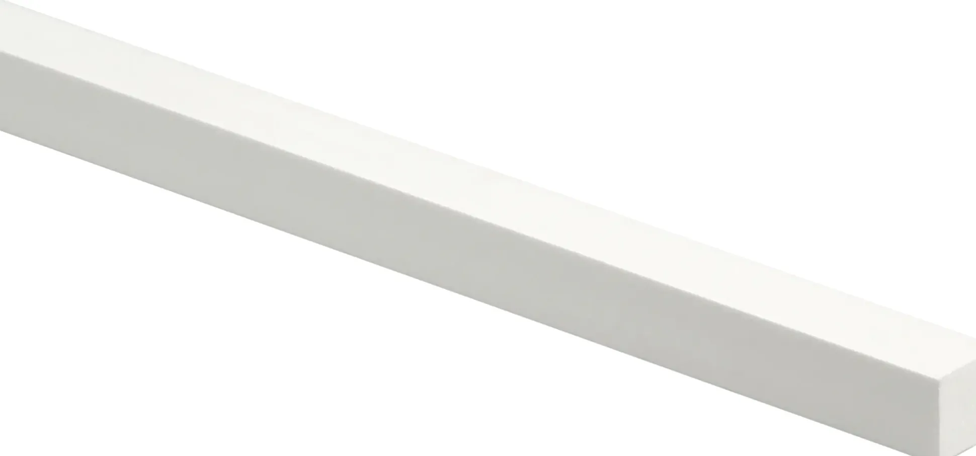 Primo Glasleiste 900 x 10 x 10 mm weiß