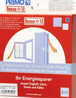 Primo Universaldichtung Densa 12 weiß, für Türen + Fenster, 6 Meter