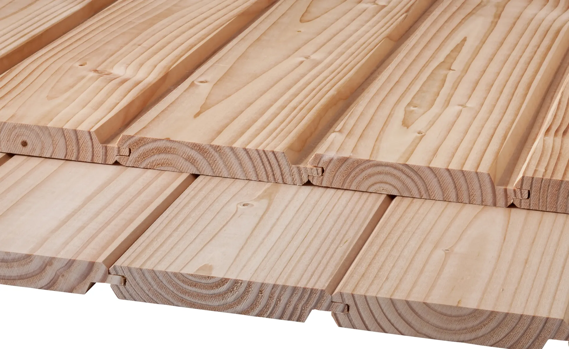 Profilholz Douglasie A B-Sortierung 300 x 12,1 cm 19 mm Kombiprofil