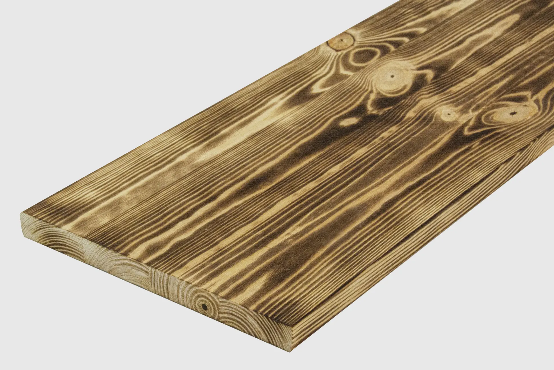 Rettenmeier Leimholzplatte Kiefer geflammt 120 x 25 x 1,8 cm