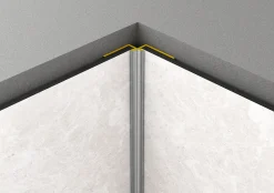 Rock the Wall Innenecke silber 280 x 2,5 x 2,5 cm