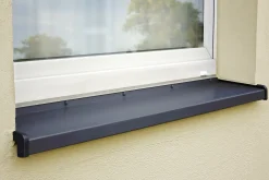 Sarei Fensterblech Aluminium anthrazit Ausladung 150 mm Länge 3000 mm