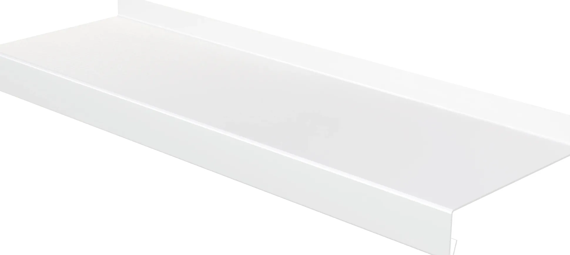 Sarei Fensterblech Aluminium weiß Ausladung 110 mm Länge 3000 mm