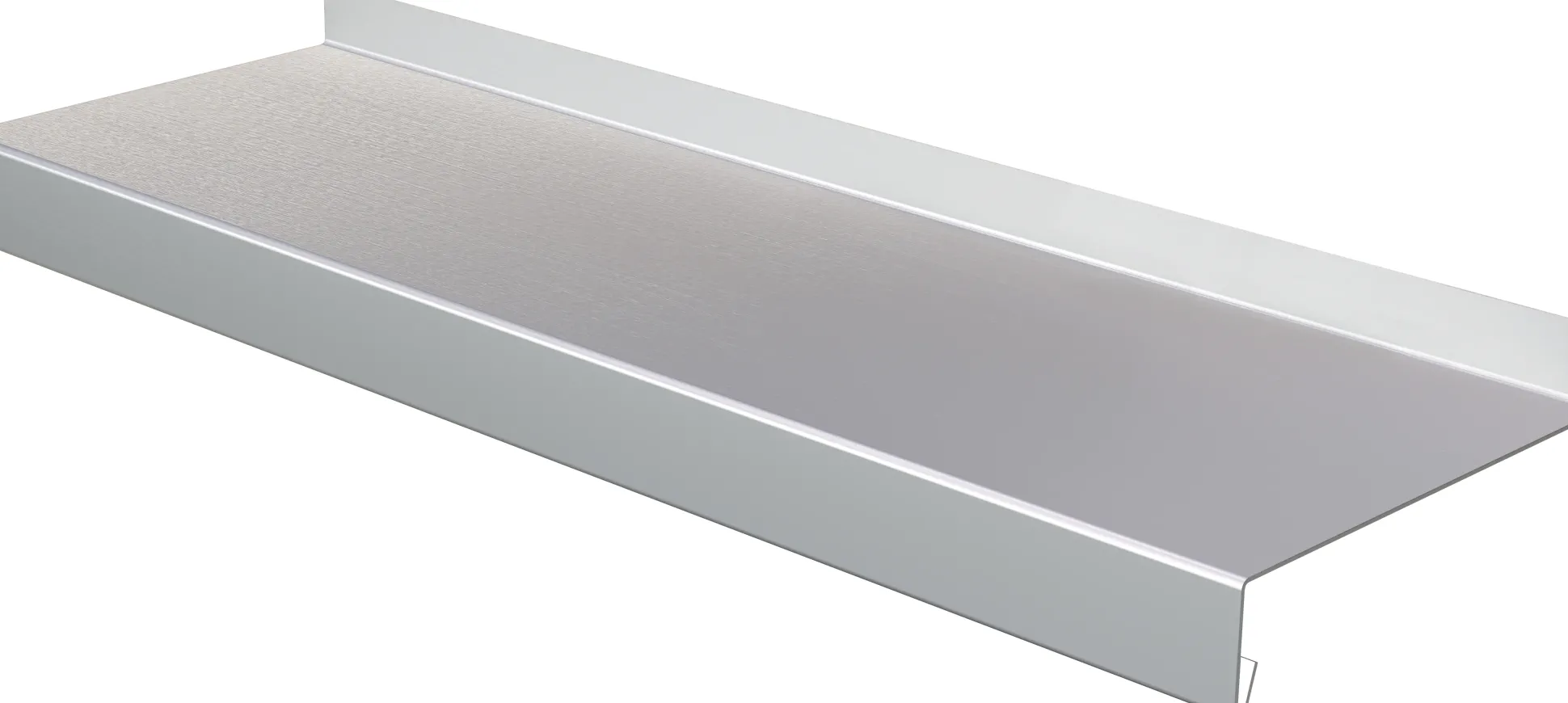 Sarei Fensterblech Aluminium silber Ausladung 300 mm Länge 3000 mm