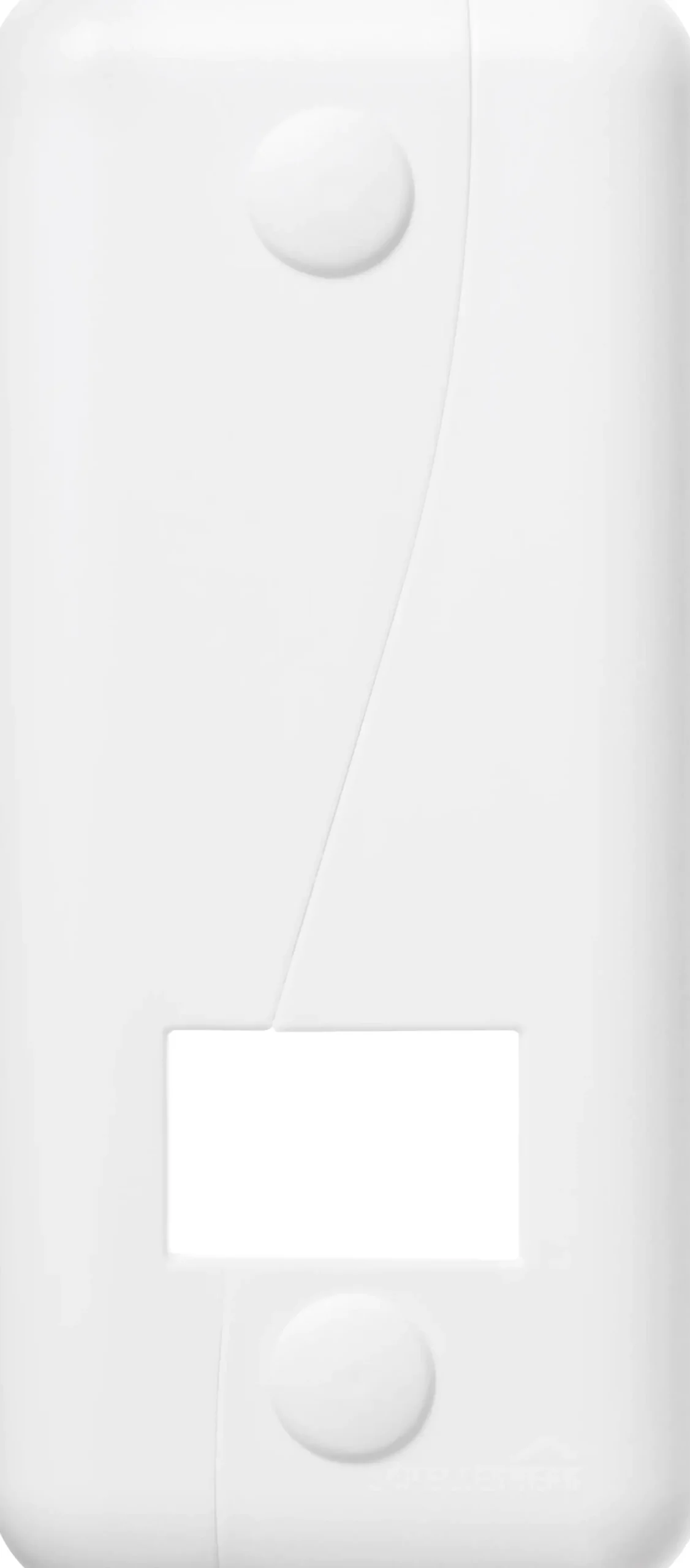 Schellenberg Abdeckplatte DUO Softline Lochabstand 10,5 cm weiß