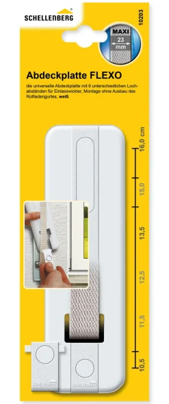 Schellenberg Abdeckplatte FLEXO 10,5 bis 16,0 cm - weiß