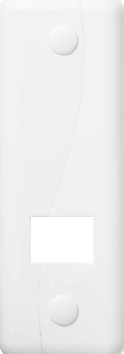 Schellenberg Abdeckplatte DUO Softline Lochabstand 13,5 cm weiß