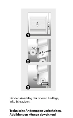 Schellenberg Anschlagstopfen Länge: 40 mm, Ø 20 mm, für Rollladen, weiß