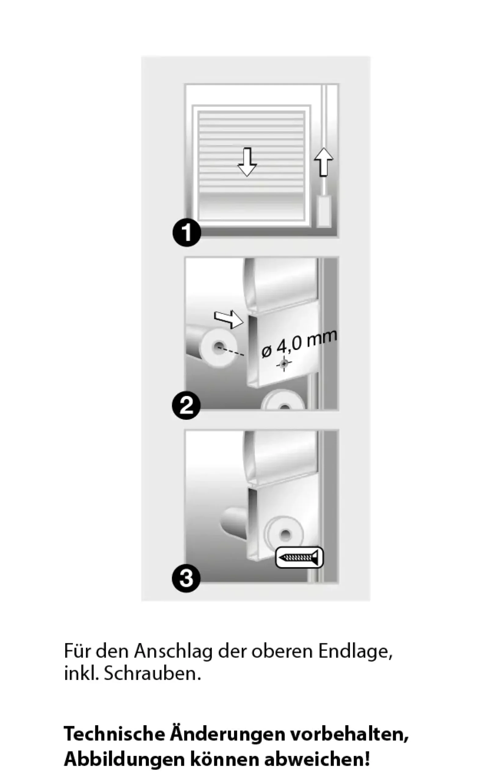 Schellenberg Anschlagstopfen Länge: 40 mm, Ø 20 mm, für Rollladen, weiß