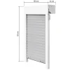 Schellenberg Aufsatzrollladen SB weiß/grau 100 x 120 cm