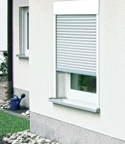 Schellenberg Aufsatzrollladen SB weiß/grau 80x100 cm
