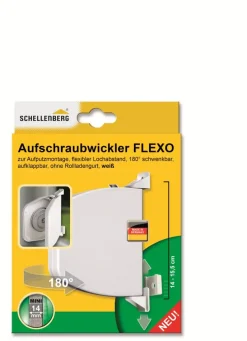 Schellenberg Aufschraubwickler Mini weiß Flexo aufklappbar