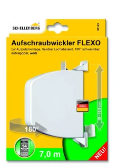Schellenberg Aufschraubwickler Mini Flexo 7m weiß