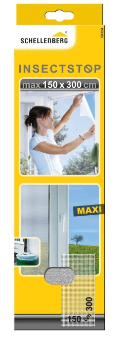 Schellenberg Fliegengitter MAXI 150 x 300 cm weiß kürzbar