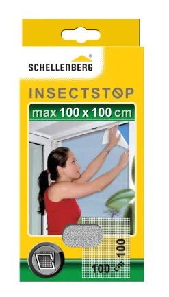 Schellenberg Fliegengitter 100 x 100 cm weiß kürzbar