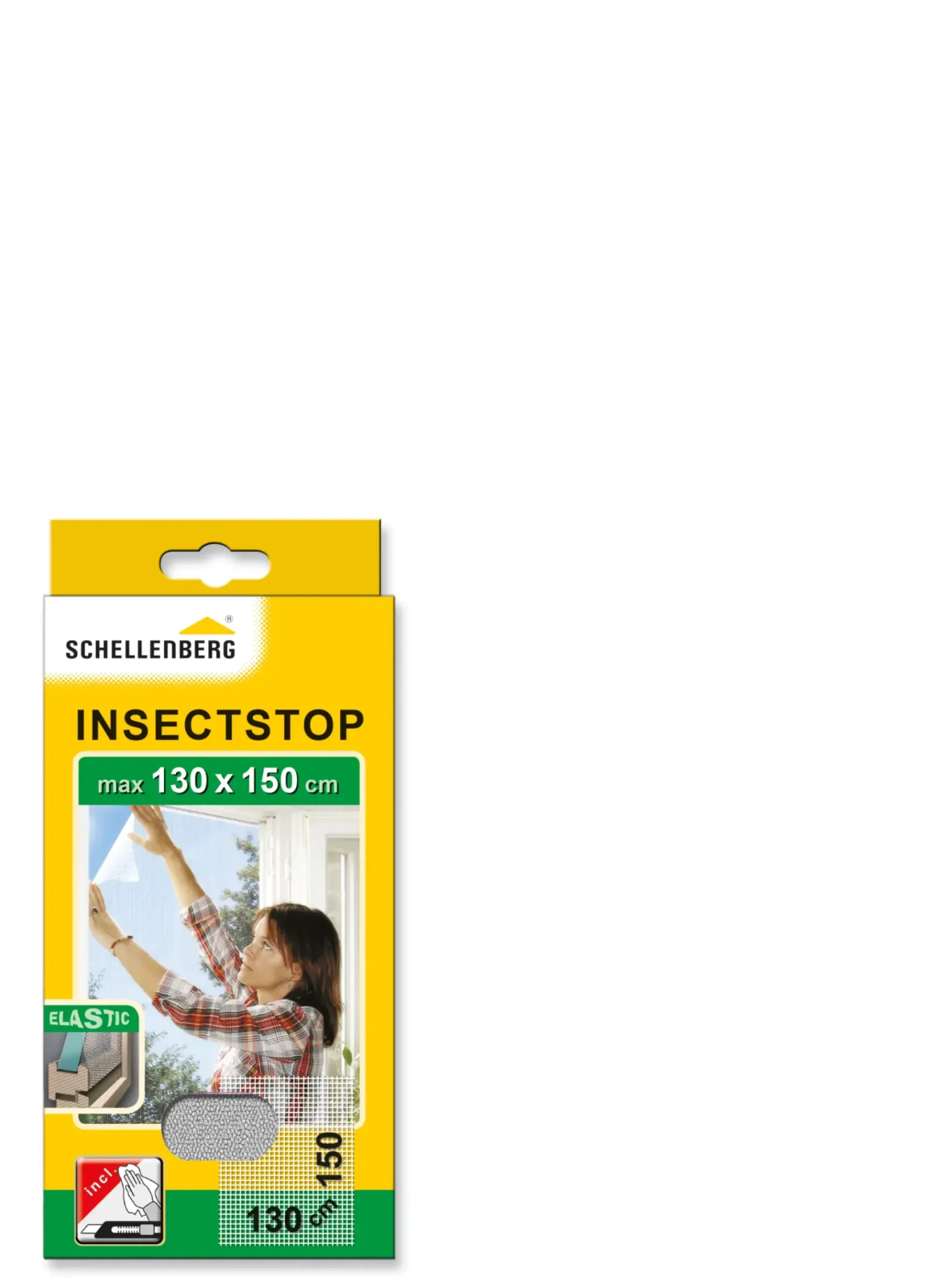 Schellenberg Fliegengitter 130 x 150 cm weiß kürzbar