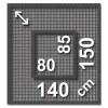 Schellenberg Fliegenschutz-Fenster TELESCOPE 80 x 85 - 140 x 150 cm anthrazit/anthrazit