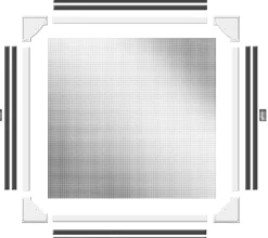 Schellenberg Fliegenschutzmagnetrahmen MAGNETIC 100 x 120 cm weiß kürzbar