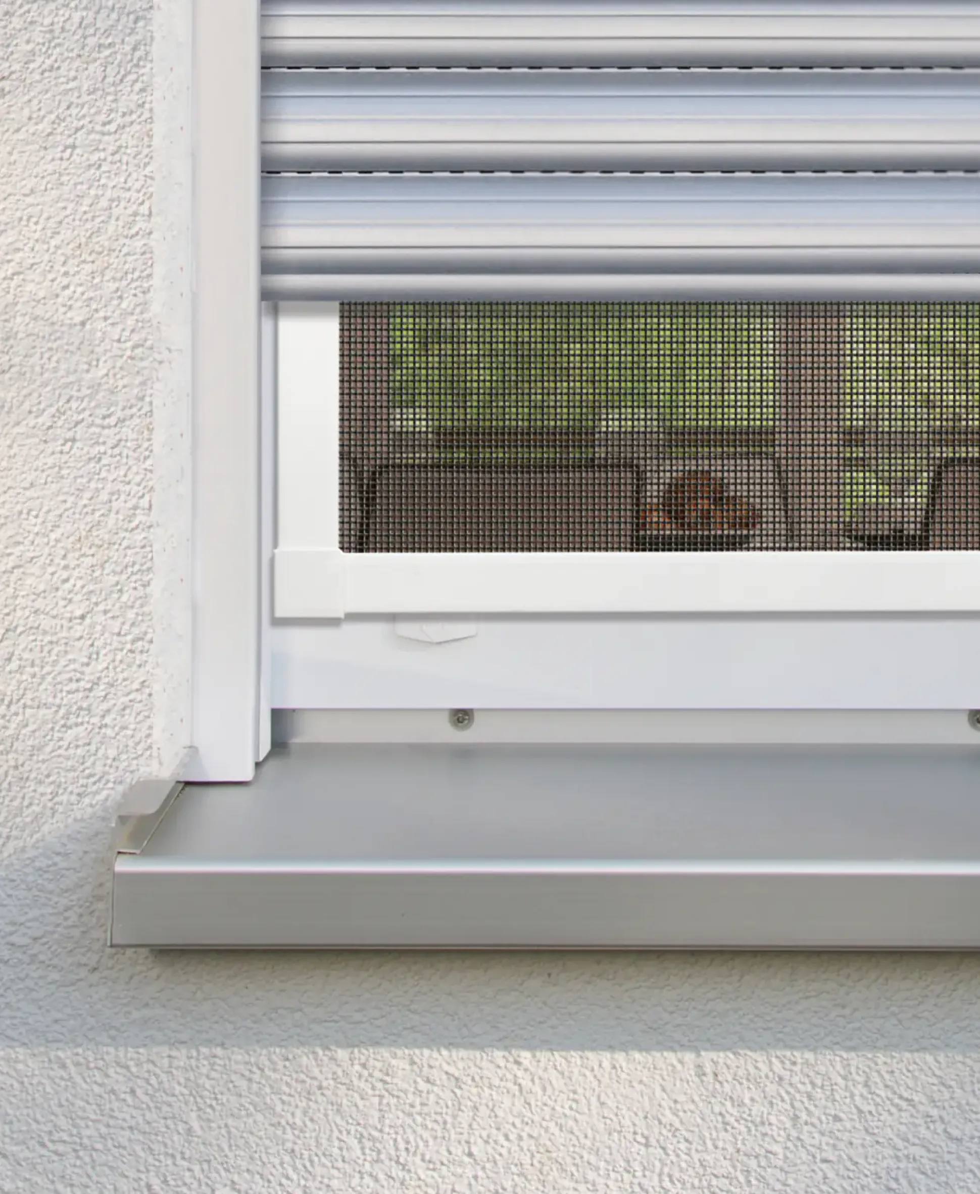 Schellenberg Fliegenschutz-Fenster PLUS 100 x 120 cm anthrazit/weiß kürzbar