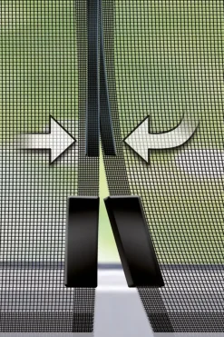 Schellenberg Fliegenschutz-Magnetvorhang 90 x 210 cm anthrazit kürzbar