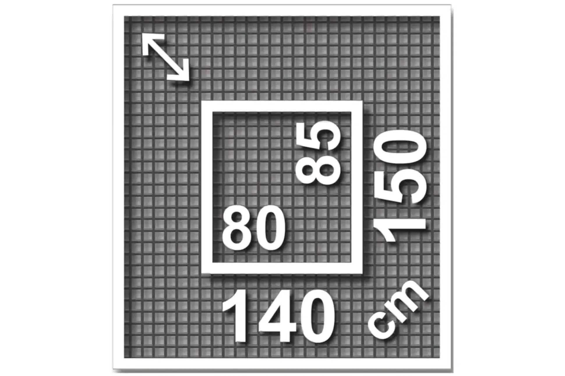 Schellenberg Fliegenschutz-Fenster TELESCOPE 80 x 85 - 140 x 150 cm anthrazit/weiß