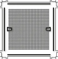 Schellenberg Fliegenschutz-Fenster PREMIUM 140 x 150 cm anthrazit/anthrazit kürzbar