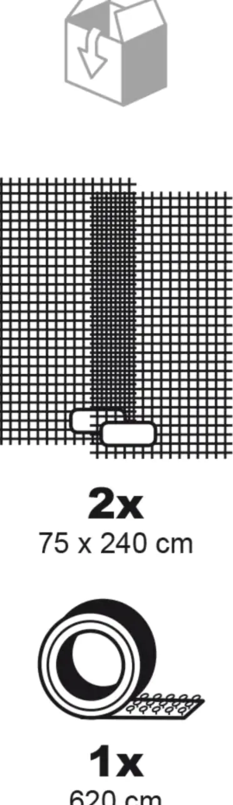 Schellenberg Fliegenschutz-Lamellenvorhang 140 x 240 cm weiß kürzbar