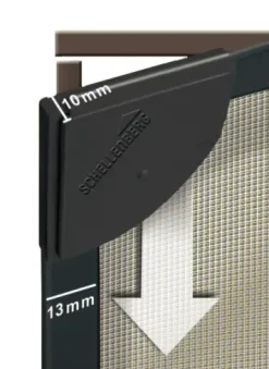 Schellenberg Fliegenschutzmagnetrahmen MAGNETIC 100 x 120 cm anthrazit/anthrazit kürzbar