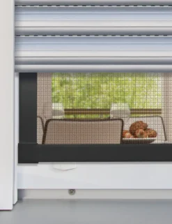 Schellenberg Fliegenschutz-Fenster PREMIUM 100 x 120 cm anthrazit/anthrazit kürzbar