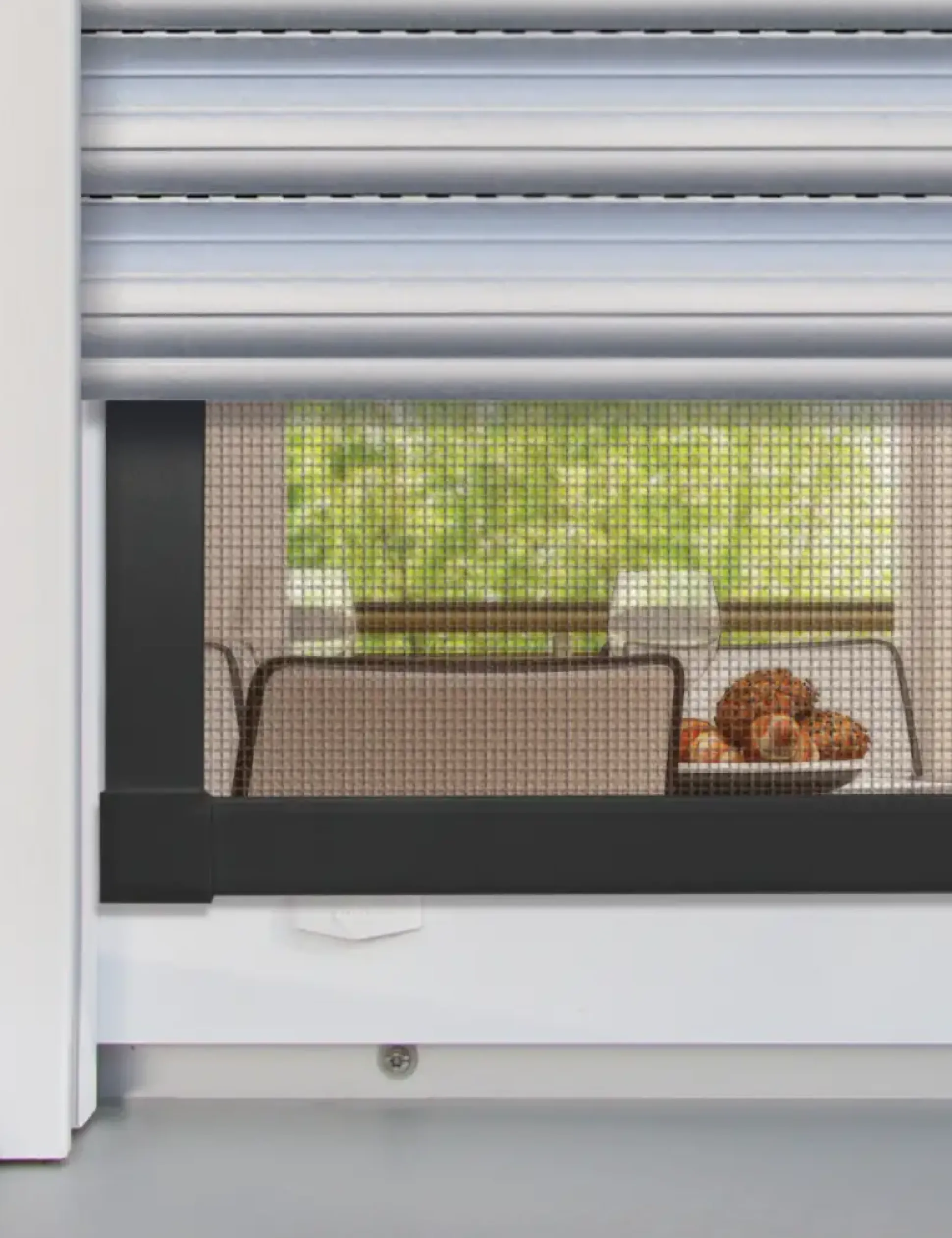 Schellenberg Fliegenschutz-Fenster PREMIUM 100 x 120 cm anthrazit/anthrazit kürzbar
