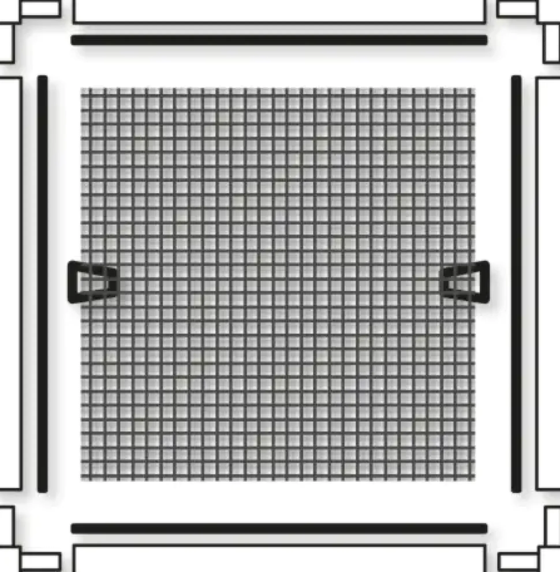 Schellenberg Fliegenschutz-Fenster PLUS 130 x 150 cm anthrazit/weiß kürzbar
