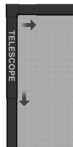 Schellenberg Fliegenschutz-Fenster TELESCOPE 60 x 70 - 100 x 120 cm anthrazit/anthrazit