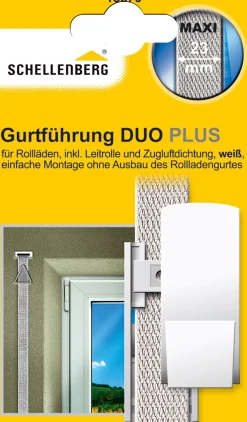 Schellenberg Gurtführung Duo Plus System Maxi weiß für schwere Rollläden