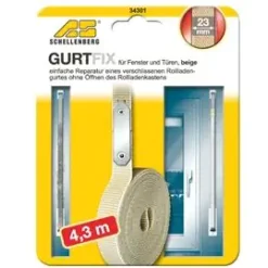 Schellenberg Gurtfix Maxi Schnellreparaturset 23 mm x 4,3 m beige